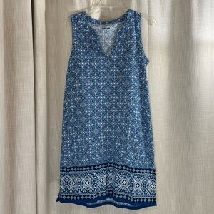 Lands’ End Women’s Cotton Jersey Sleeveless Swim Cover-up Dress - Size Small